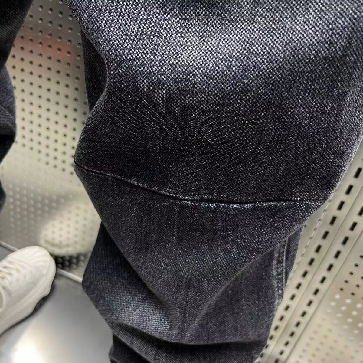 High Quality New 2024 Luxury Designer Casual Loose Drawstring Denim Jeans Men Full Length Wide Leg Streetwear Cowboy Harem Pants
