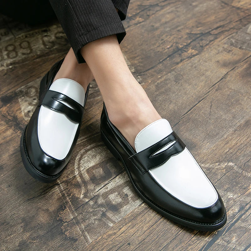 Male Luxury Business Oxford Leather Designer Mens Classic Smile Formal Dress Shoes for Men Falts Office Wedding Flats Footwear