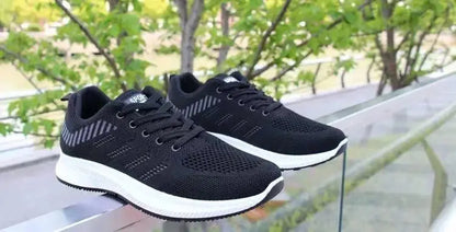2025 Summer Unisex Mesh Casual Sneakers Outdoor Breathable Light Lace Up Casual Shoes for Men Flat Walking Training Sports Shoes