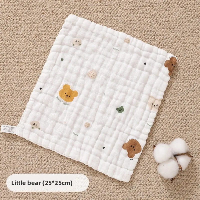 2PCS.Newborn 100% Cotton Gauze Burp Cloths—Ultra-Soft Baby Washcloths.Breathable,skin-friendly, super absorbent&easy to clean.