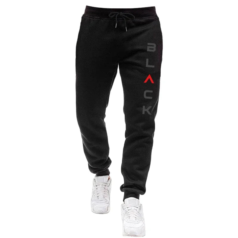 Male Spring Summer Home Outdoor Comfort Tees Set Black Letter Print Mens Tracksuit T-shirt + Pants Urban Causal Sports Outfit
