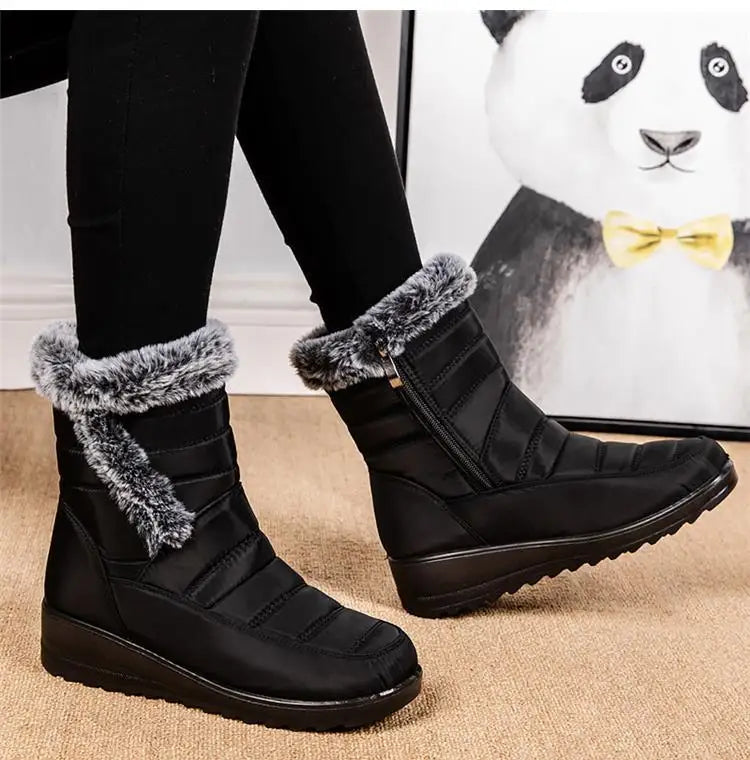 Women's Boots Snow Fashion Shoes Woman Waterproof Shoes Women 2025 Trend Ankle Boots Platform Botas Mujer Boots For Women