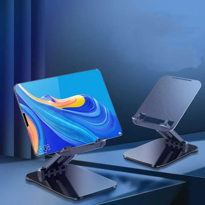 Xikcu Foldable Desk Phone Holder Mount Stand For iPhone 12-16 Universal Mobile Phone Holder Tablet Desktop Aluminum Alloy Holder