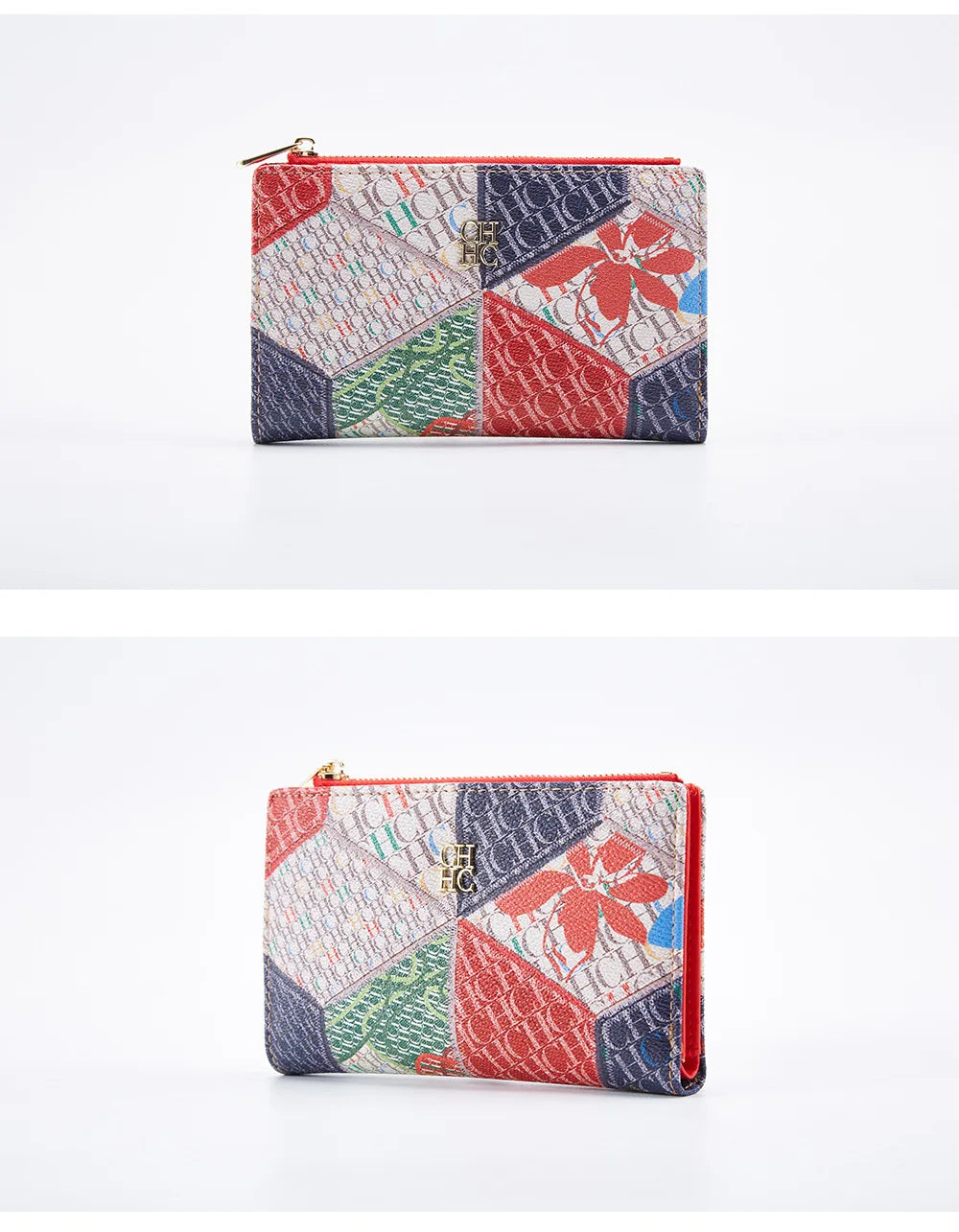 Carolina Herrera NEW Women's Cartoon Long Wallet, Classic PVC Fashion Simple Lightweight All-Match Purse