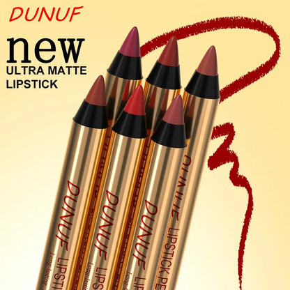 Rich Color Non-stick Lipstick Pencil Long-lasting Matte Lip Liner Crayon Red Tint Brown Lipliner Makeup Easy To Apply Cosmetics