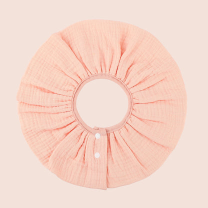 INSULAR 4 Layer Gauze Baby Bibs 100% Cotton Floral Burp Cloths Newborn Skin-friendly Absorbent Infant Towel Breathable 0-1Y