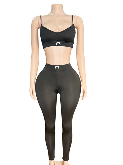 2 Piece Sets Women Camisole Top Pencil Pants Suit Sleeveless Vest Backless Elastic Waist Trousers Summer Sexy Outfits 2025