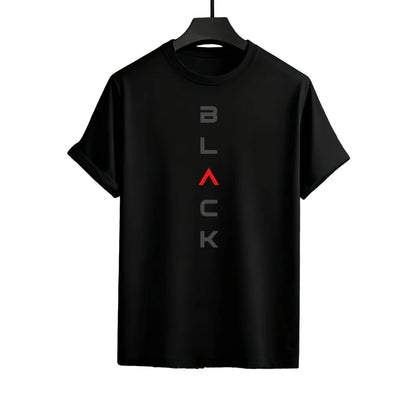 Male Spring Summer Home Outdoor Comfort Tees Set Black Letter Print Mens Tracksuit T-shirt + Pants Urban Causal Sports Outfit