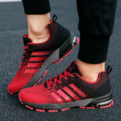 New men's women's flying mesh surface spring summer breathable casual sports shoes flat vulcanized couple running big size48