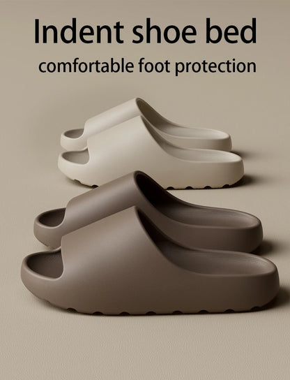 Coconut Slippers Feel like Stepping on Shit Thick-soled Sandals Summer New Non-slip Wearing Sandals（Shoebox not included）