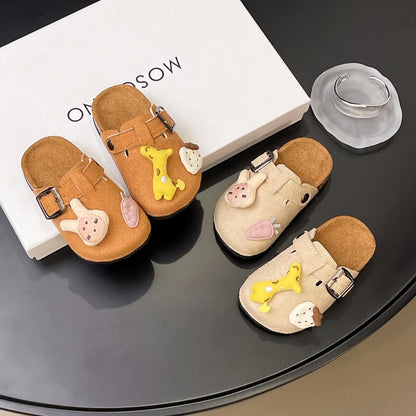 Kid's House Slippers 2025 New Cute Animal  Boy Child Slipper Non-slip Versatile Toddlers Girls Causal Flat Shoes Fashion Cartoon