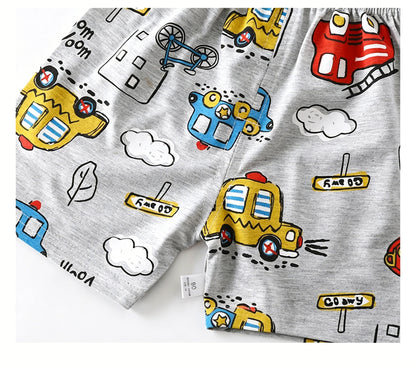 Kids Clothes Set Baby Boy/Girl T-Shirt + Shorts Summer Clothing Cotton Cartoon Casual Boys Tracksuit Children Baby Clothes Set