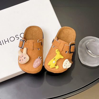 Kid's House Slippers 2025 New Cute Animal  Boy Child Slipper Non-slip Versatile Toddlers Girls Causal Flat Shoes Fashion Cartoon
