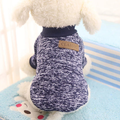 Dog Clothes For Small Dogs Soft Pet Dog Sweater Clothing For Dog Winter Chihuahua Clothes Classic Pet Outfit Ropa Perro 20-22S1