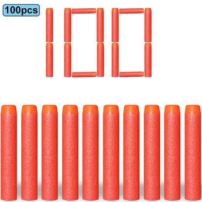 7.2cm 100pcs for Nerf Soft Bullets Darts Round Head Refill Sponge Darts Kids Children Toy Gun Bullets for NERF N-Strike Blasters