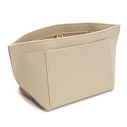 Felt Insert Bag Fits For Longchamp Handbag Liner Bag Felt Cloth Makeup Bag Support Travel Portable Insert Purse Organizer
