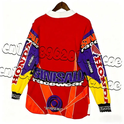 25 New Off-Road Motorcycle Riding Men's T-Shirt Fast Drying Breathable Long Sleeved Honda Riding T-shirt Tops for Men and Women