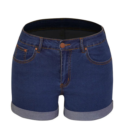 Denim Pant Women Mom Jeans Shorts Pants Bodycon High Waist Short Trousers Sexy Y2k Streetwear Elegant Splice Party Club Simple