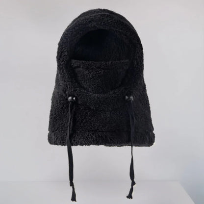 New warm children's ear and neck protection one-piece cap, thickened winter skiing and cycling face mask, windproof head cover