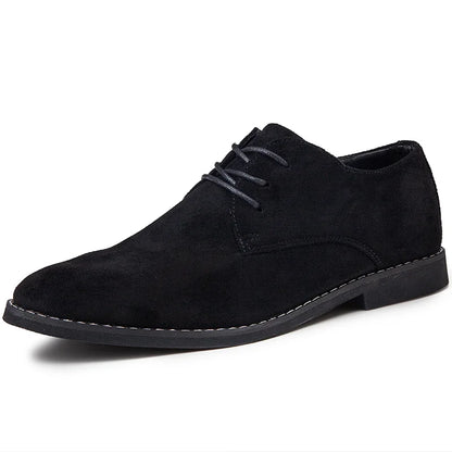 Luxury Men Derby Shoes High Quality Suede Leather Shoes for Men Business Casual Shoes Lace-Up Men Party Wedding Shoes Large Size