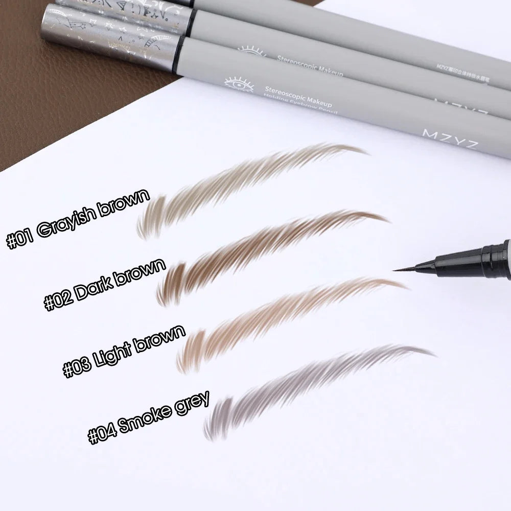 1PCS Ultra-fine Head Smooth Eyebrow Pencil Outline Shadow Lying Silkworm Eyeliner Waterproof Non-smudge Lasting Liquid Brow Pen