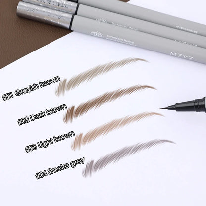 1PCS Ultra-fine Head Smooth Eyebrow Pencil Outline Shadow Lying Silkworm Eyeliner Waterproof Non-smudge Lasting Liquid Brow Pen