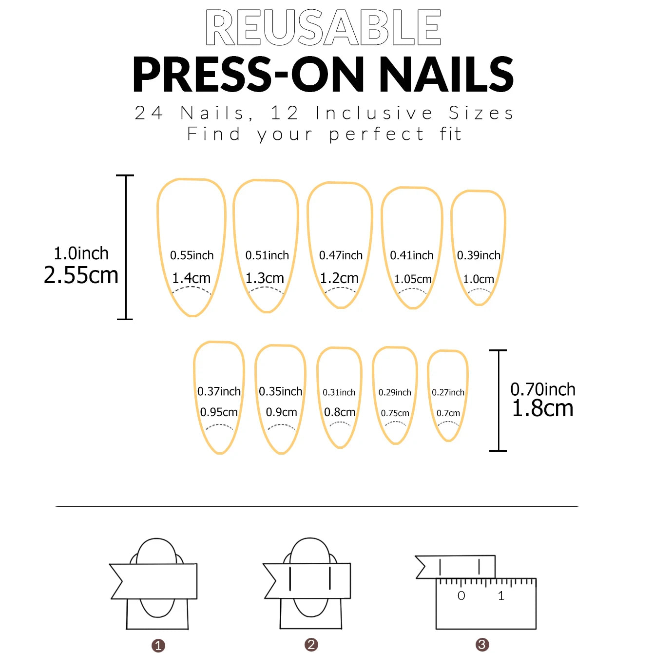 ARTAUG 24PCS Short Press On Nails Square Pink Fingertip White French Trim Press On Nails Full Cover Fake Nails Set Nail