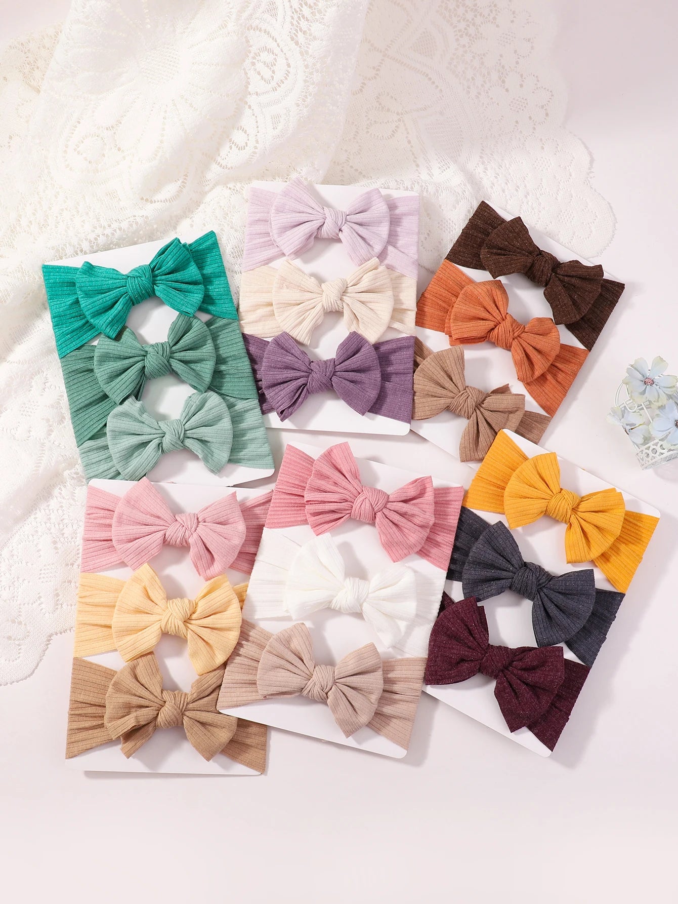 3Pcs/Set Cute Solid Headband for Baby Girls Soft Elastic HeadWrap Turban Hairband Headwear Infant Kids Hair Accessories