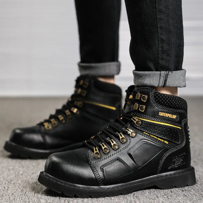 Hot Selling Men's And Women's Motorcycle Boots, Genuine Leather Couple's Workwear Boots, Outdoor Hiking Boots, Hiking Boot, Cyc