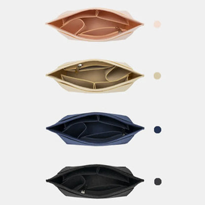 Felt Insert Bag Fits For Longchamp Handbag Liner Bag Felt Cloth Makeup Bag Support Travel Portable Insert Purse Organizer