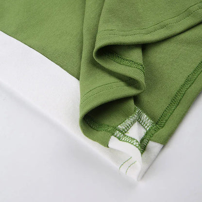 Sleeveless Knitted Crop Tops Green Sexy Basic Patchwork Summer Casual Cami Backless Y2k Vintage Tank Top Women