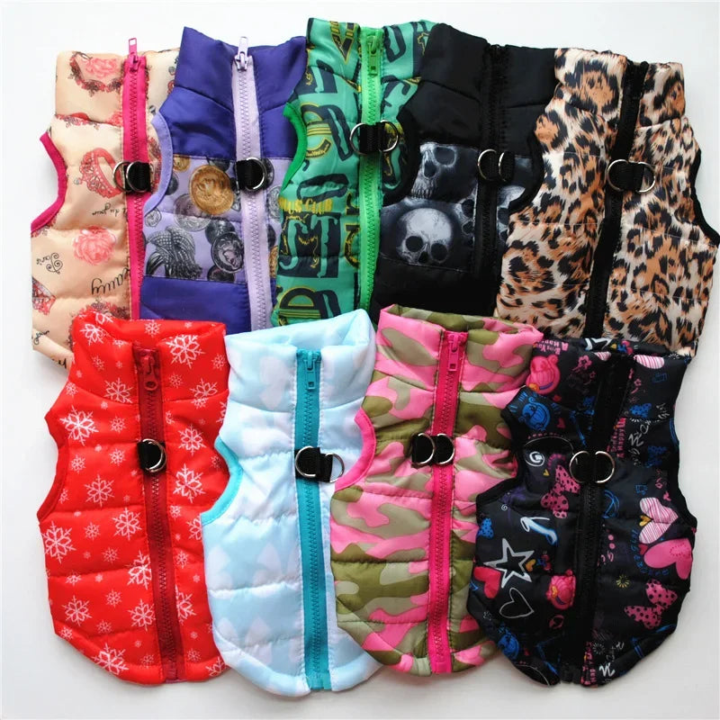 Pet Clothes Puppy Outfit Vest Warm Dog Clothes for Small Dogs Winter Windproof Pets Dog Jacket Christmas Coat Ropa Perro