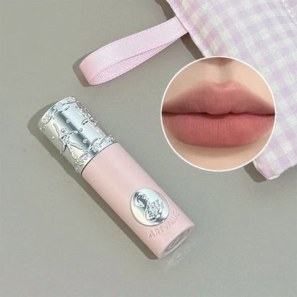 NICEKEY Pink Ballet Makeup Box Include 1*Lip mud,1*Pressed Powder,1*Highlight Powder,1*Eyeshadow Palette Powder With Necklace