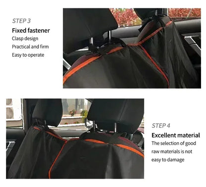 Premium Oxford Cloth Dog Car Seat Cover Durable Waterproof Scratchproof Pet Hammock Cushion Protector for Cars Trucks SUVs