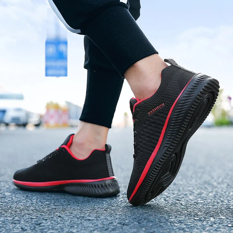 Summer Breathable Men's Casual Shoes Mesh Breathable Man Casual Shoes Fashion Moccasins Lightweight Men Sneakers Hot Sale 36-48