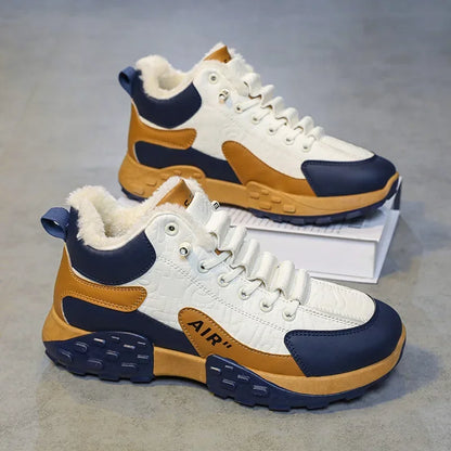 Men Platform Warm Cotton Shoes Male Thick Sneakers Winter Vulcanized Shoes Men Fashion Casual Running Shoe High Top Snow Boots