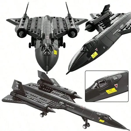 Creative Military SR-71 Blackbird Spy Plane  Building Blocks SetsMOC Kit Assembly Bricks STEM Learning Toys Gift for Children