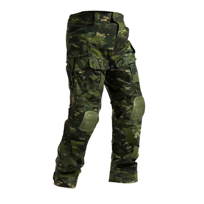 Men Tactical Suits Outdoor Paintball Clothing Uniform Shooting Combat Camouflage Shirts Cargo Knee Pads Pants
