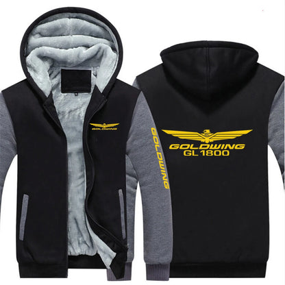 2025 Autumn And Winter Man's Goldwing GL1800 Japan Motocycles Logo Print Thickened Coat Popular Hoodies Warm Comfortable Jacket