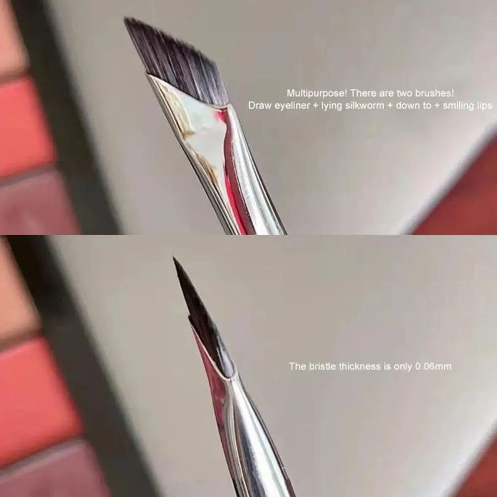 Upgrade Eyeliner Brush Ultra Thin Fine Angle Flat Eyebrow Brush Under The Eyes Place Precise Detail Brush