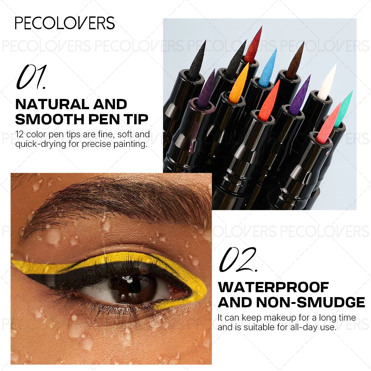 Quick-Drying Long-Lasting Liquid Eyeliner,Waterproof&Sweatproof,Eyeliner Pencil,Perfect Gift, Necessary for Makeup