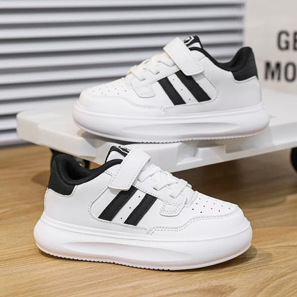 Children's Sneakers Kids Fashion Design Black White Non-slip Casual Shoes for Boys Girls Breathable Sneakers Toddler Outdoor