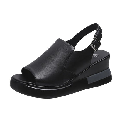 Summer Wedge Platform Sandals Fashion Retro Romen Beach Shoes Ladies Casual Peep Toe Soft Comfortable Sandalias De Mujer