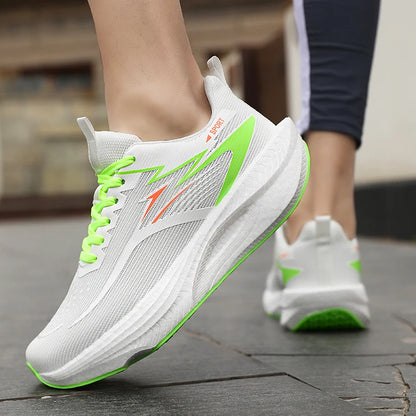 Marathon Sneakers Men Running Shoes Anti-slip Comfortable Racing Carbon Board Training Mesh Tennis Shoes Casual for Women 2026