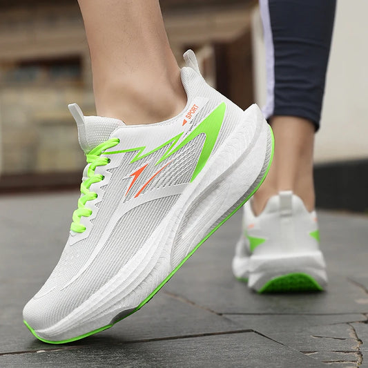 Marathon Sneakers Men Running Shoes Anti-slip Comfortable Racing Carbon Board Training Mesh Tennis Shoes Casual for Women 2026
