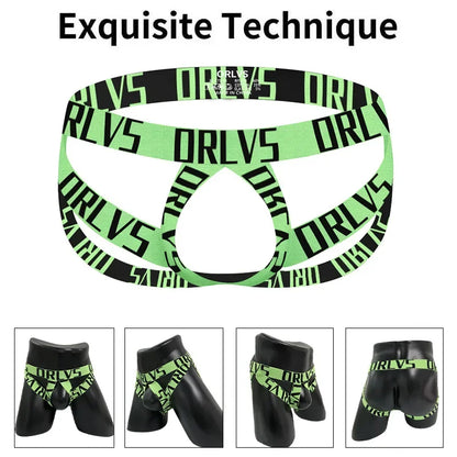 Men's panties thong letter belt double thong sports empty men's T-pants DZ13