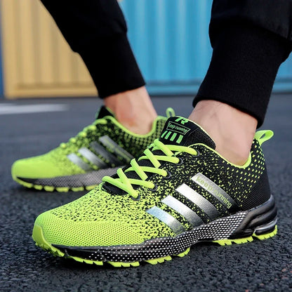 New men's women's flying mesh surface spring summer breathable casual sports shoes flat vulcanized couple running big size48