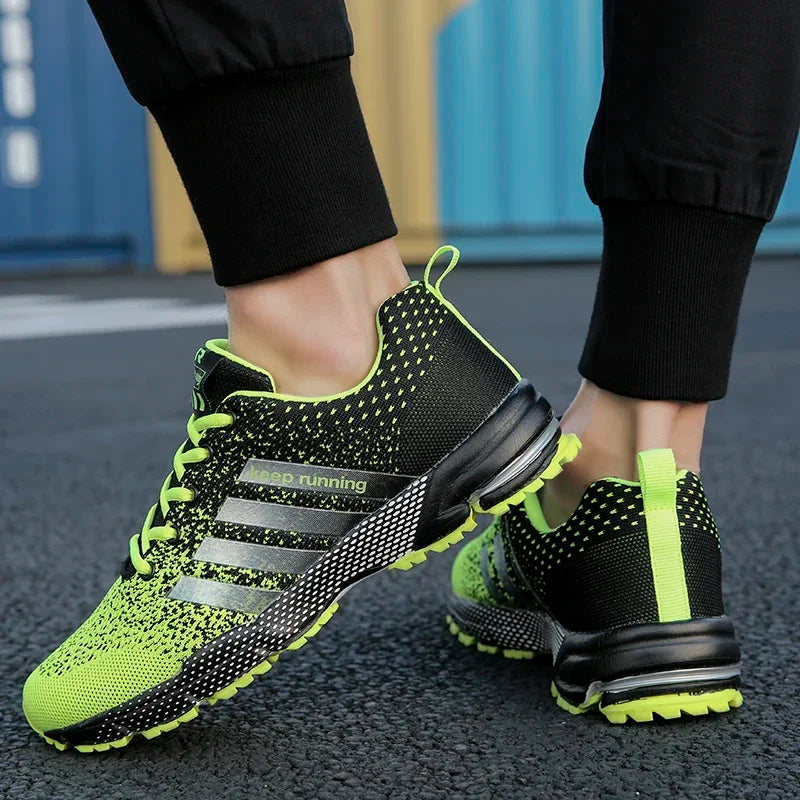 New men's women's flying mesh surface spring summer breathable casual sports shoes flat vulcanized couple running big size48
