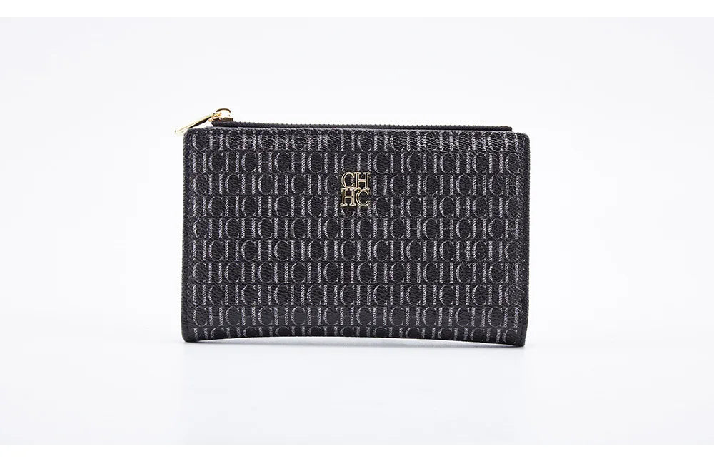 Carolina Herrera NEW Women's Cartoon Long Wallet, Classic PVC Fashion Simple Lightweight All-Match Purse
