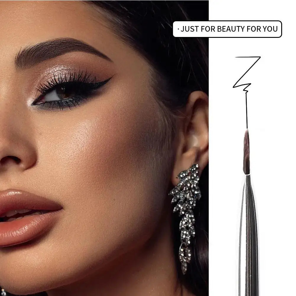 Upgrade Eyeliner Brush Ultra Thin Fine Angle Flat Eyebrow Brush Under The Eyes Place Precise Detail Brush